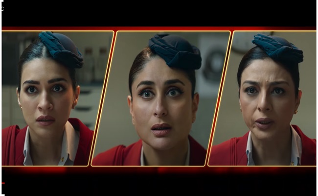 Tabu, Kareena, Kriti's Comedic Heist in 'Crew' Trailer